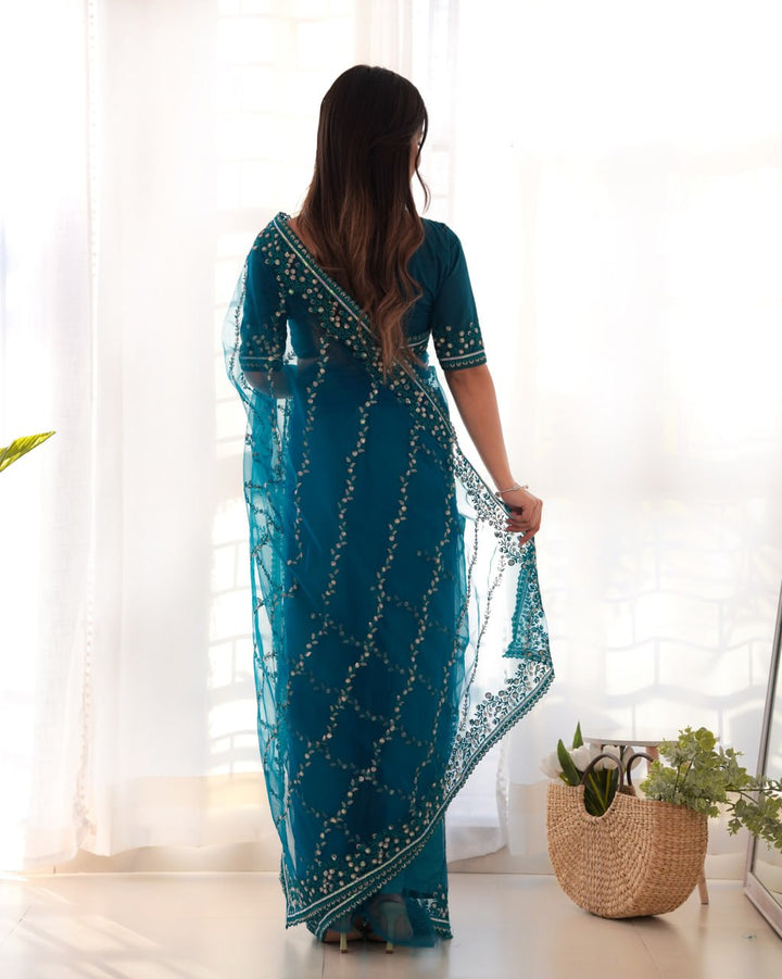 Bold And Beautiful Sequins Saree