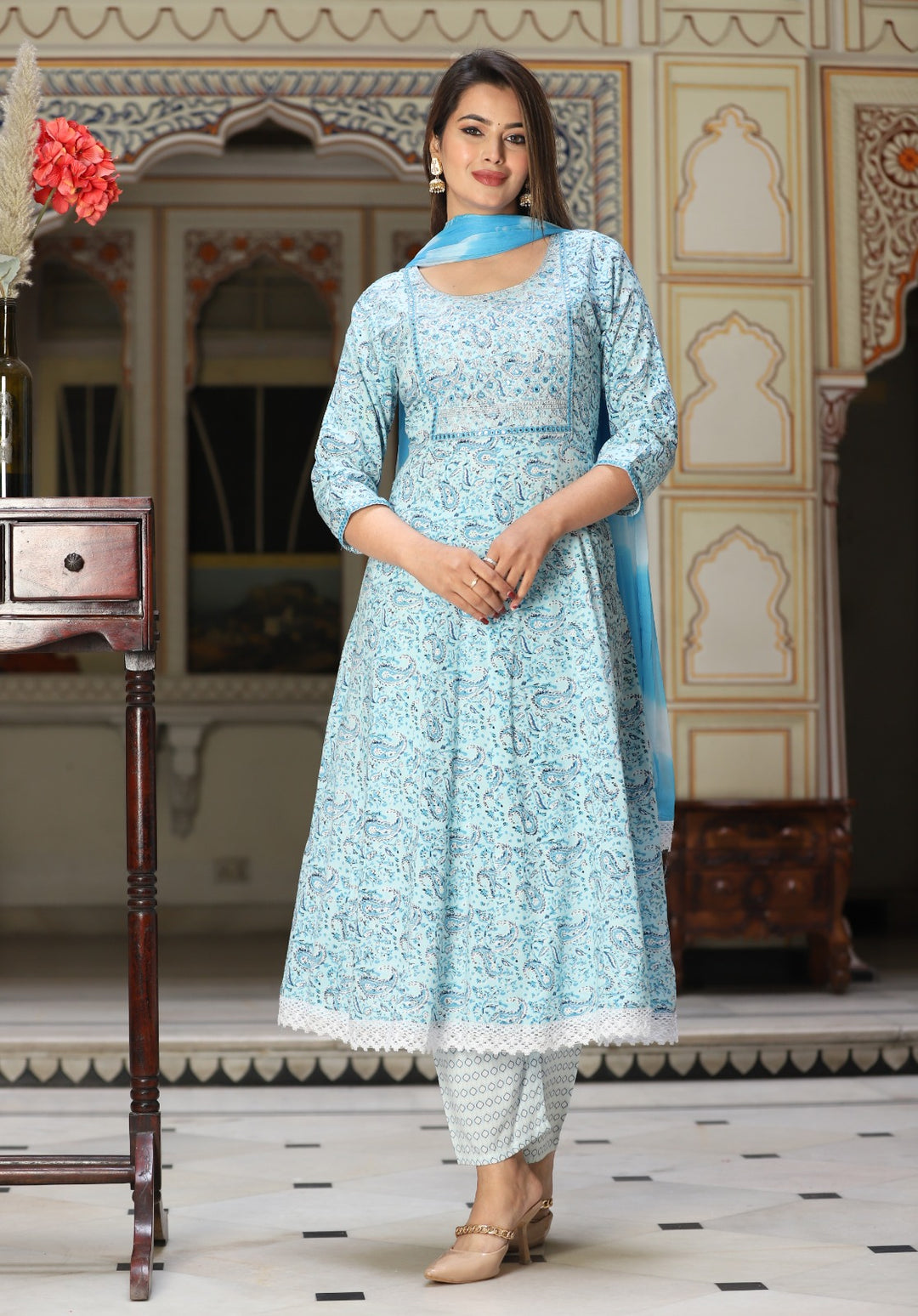 Color Touch Rayon Kurti Set