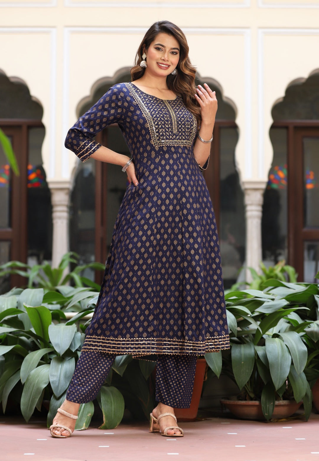 Weavers & Artists - Rayon Kurti Set