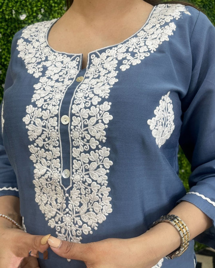 The Last Midnight Rayon Kurti Set