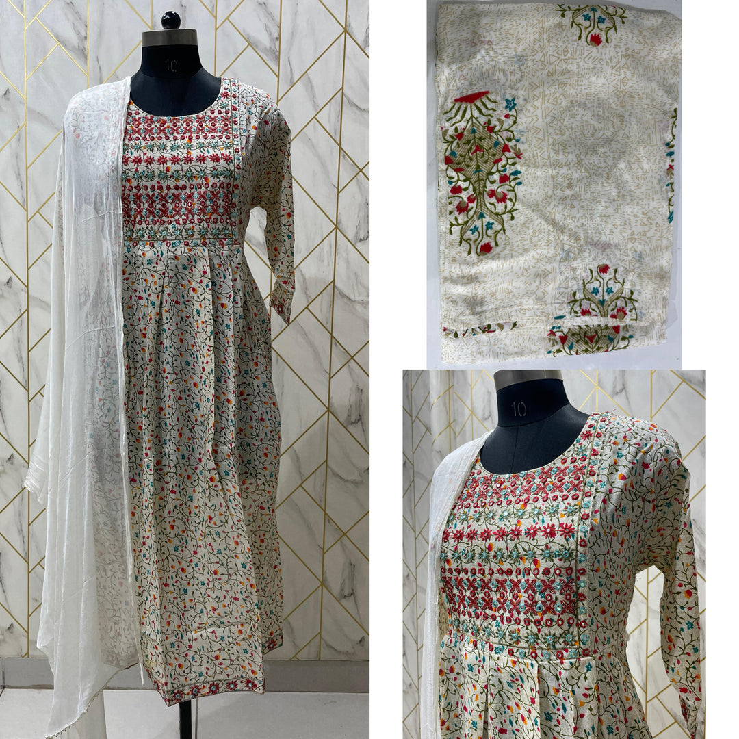 Rain & Cloud - Rayon Kurti Set