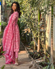 Heartfelt Interaction Anarkali Cotton Suit Set