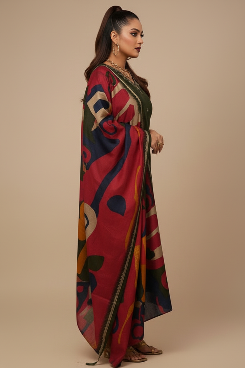 Old-World Charm Cotton Kurti Set