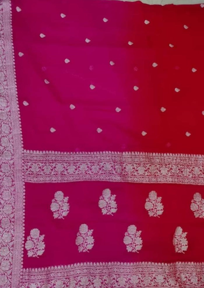 Legacy Of Khaddi Chiffon Handloom Banarasi Saree