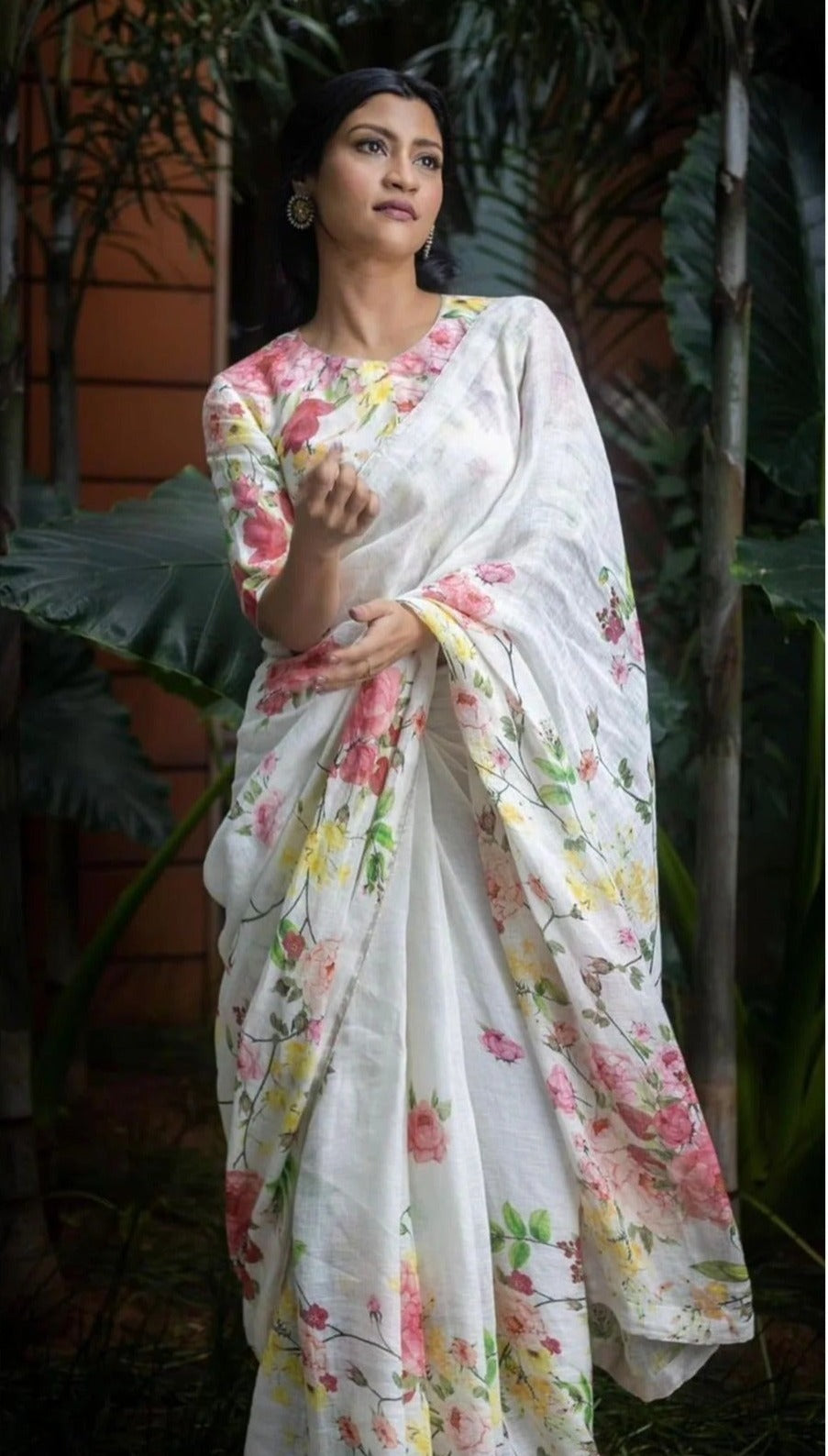 Celebrity Alike Linen Cotton Saree( Konkona Sen Sharma Inspired)