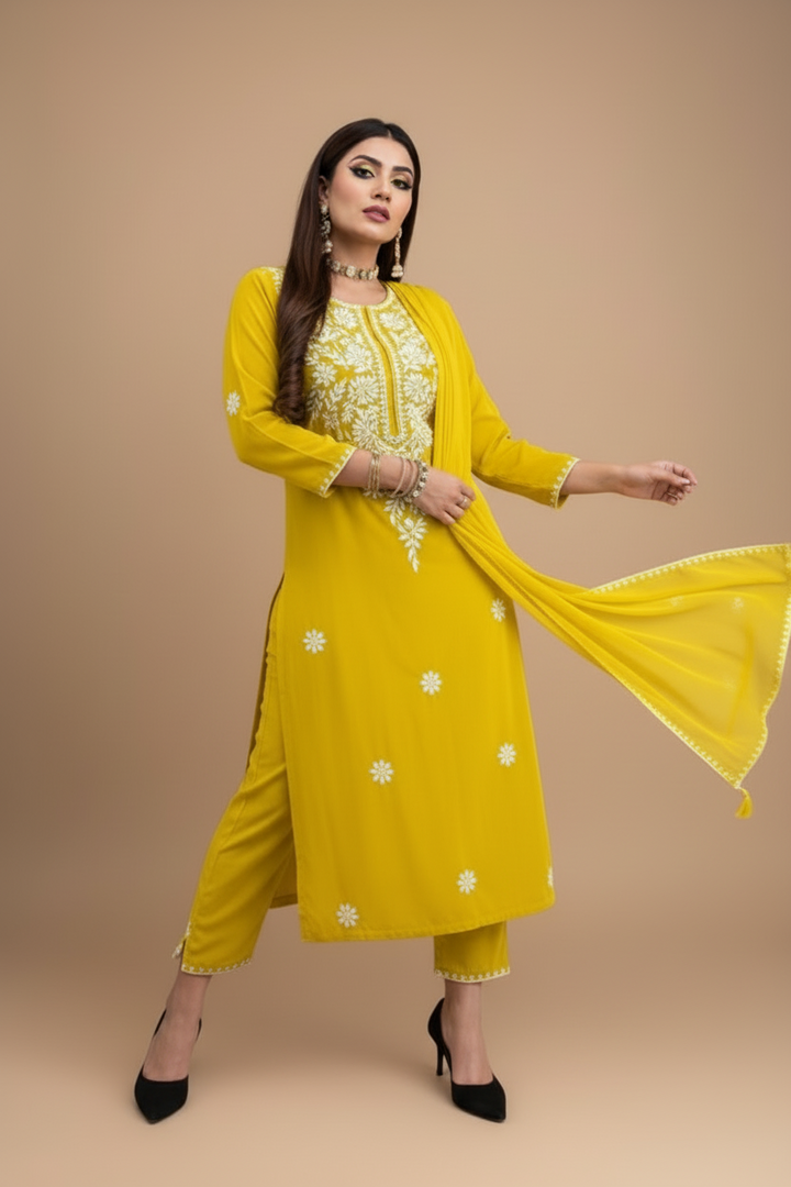 Buzzy Bee Cotton Kurti Set