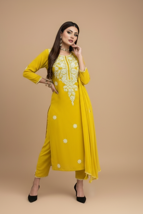 Buzzy Bee Cotton Kurti Set