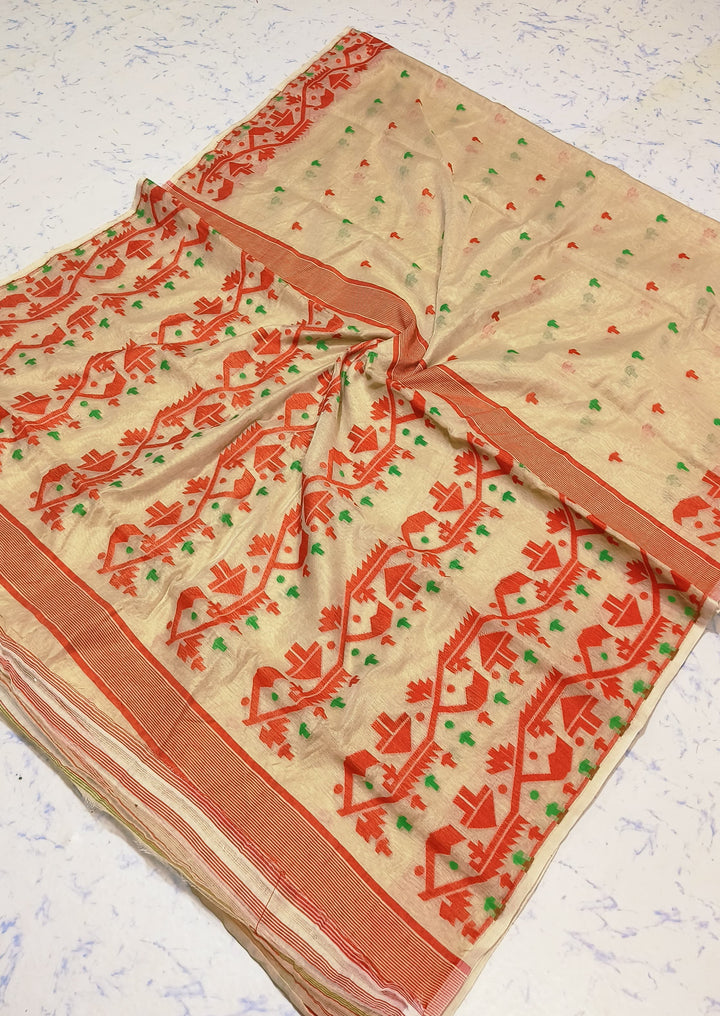 Meghbalika Dhakai Jamdani Saree