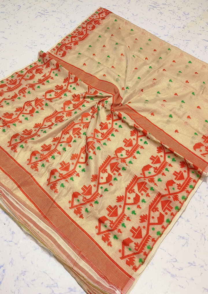 Meghbalika Dhakai Jamdani Saree