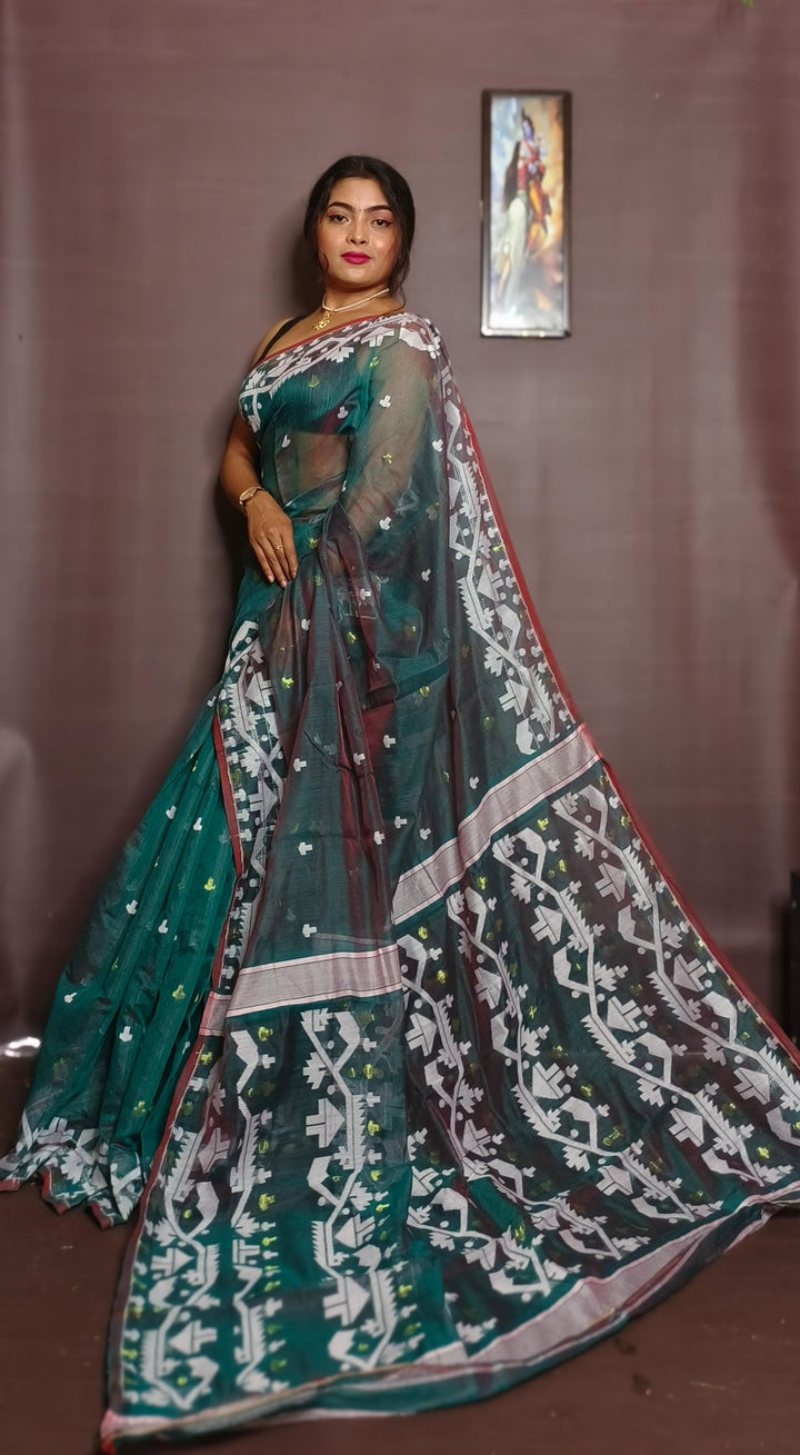 Meghbalika Dhakai Jamdani Saree