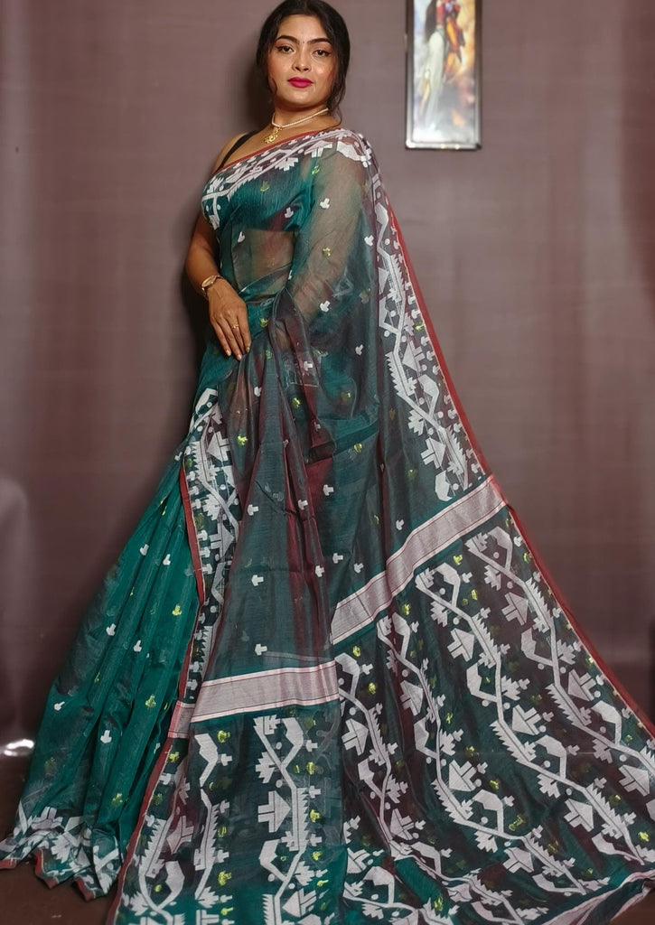 Meghbalika Dhakai Jamdani Saree