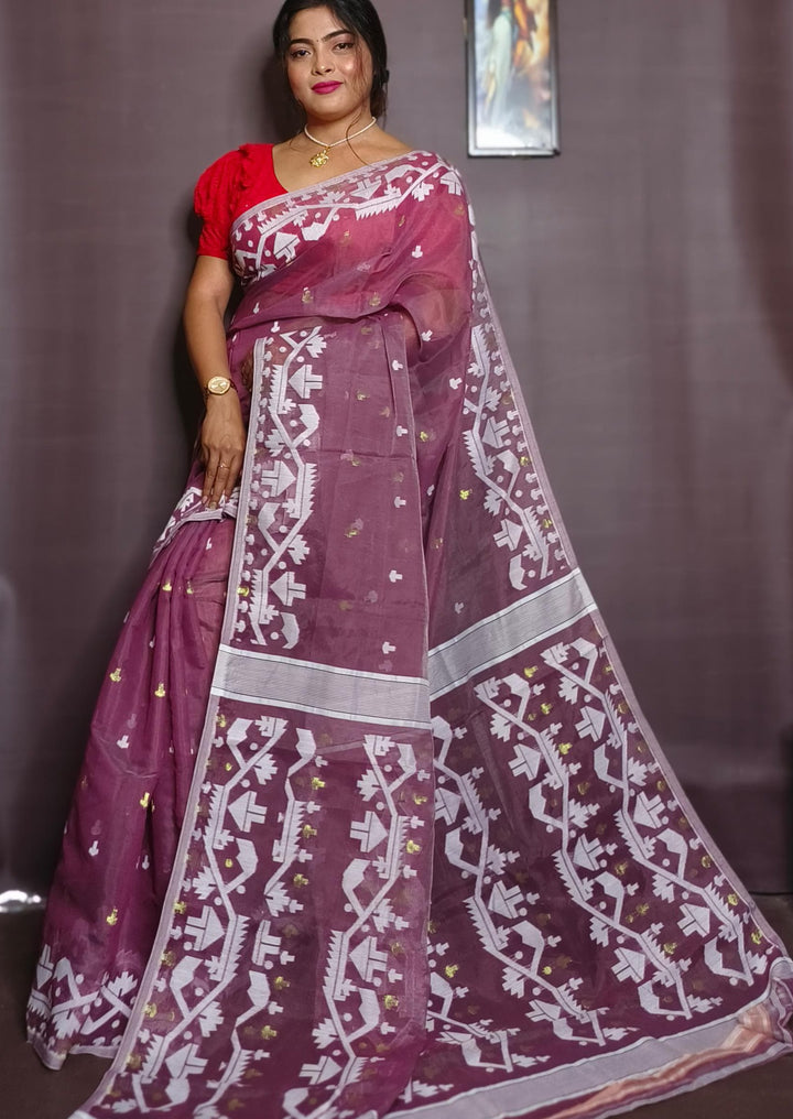 Meghbalika Dhakai Jamdani Saree