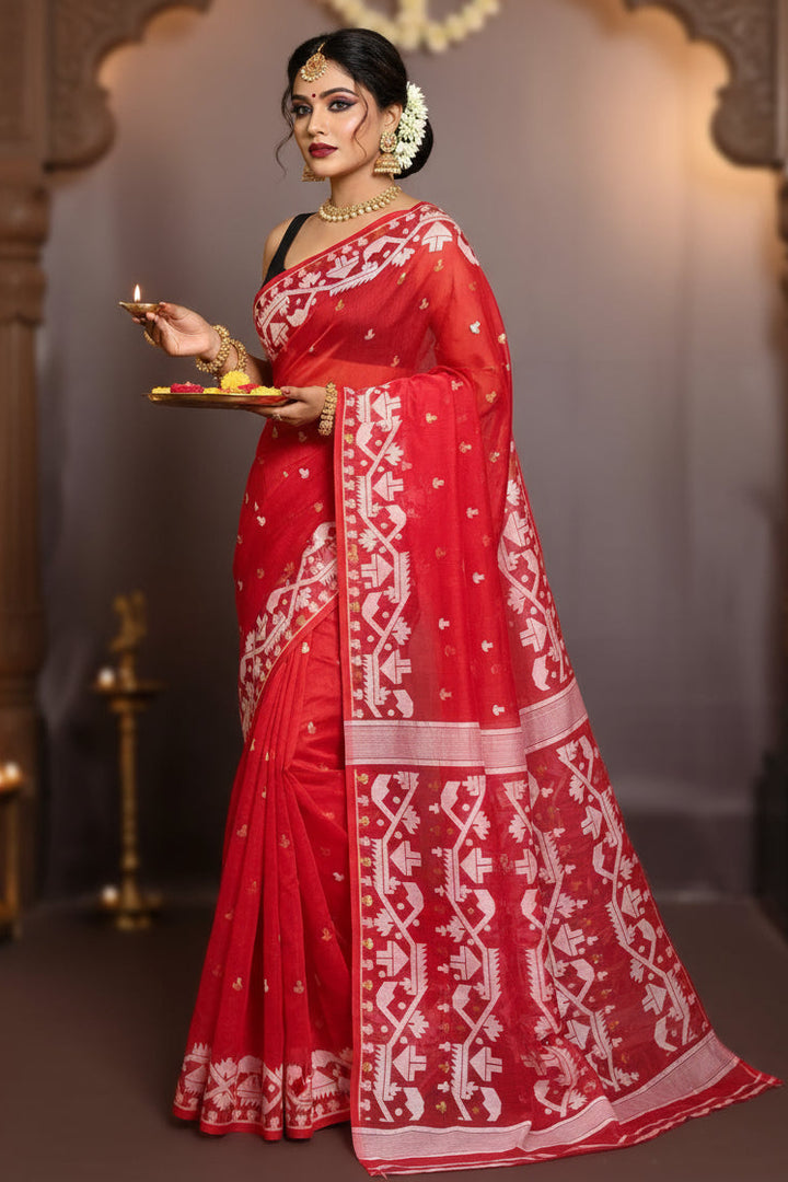 Meghbalika Dhakai Jamdani Saree