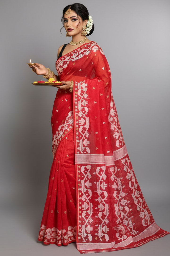 Meghbalika Dhakai Jamdani Saree