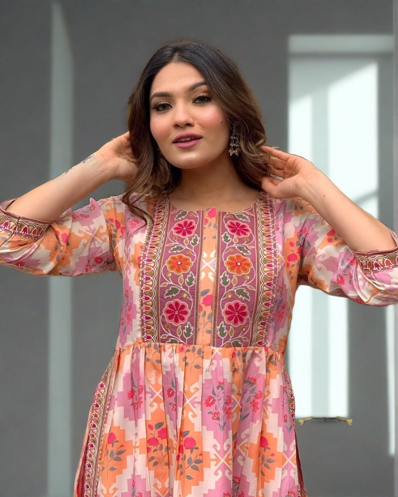 Showers of Flowers Kurti Set