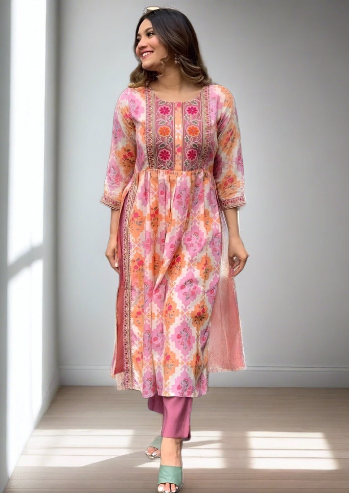 Showers of Flowers Kurti Set