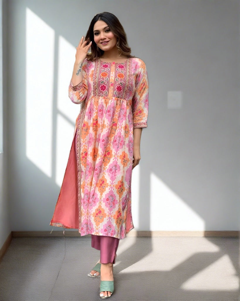 Showers of Flowers Kurti Set