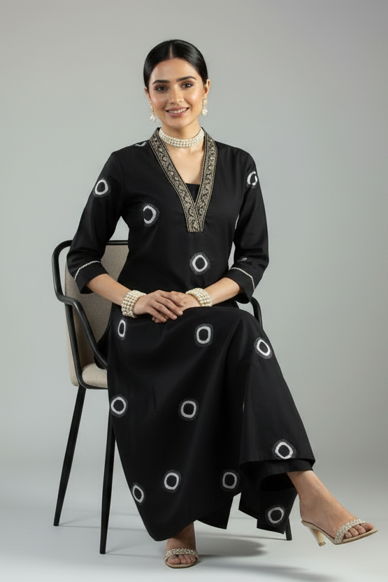 Summer Friendly Cotton Kurti Set