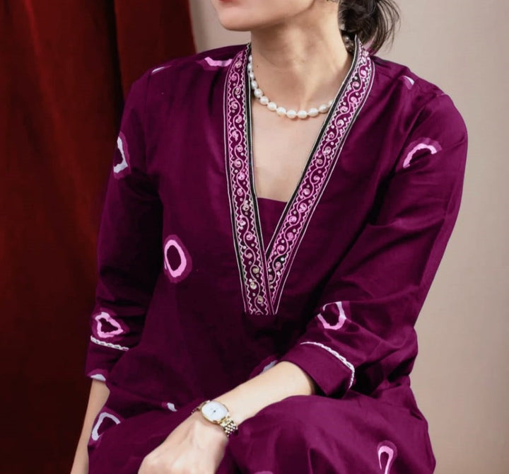 Summer Friendly Cotton Kurti Set