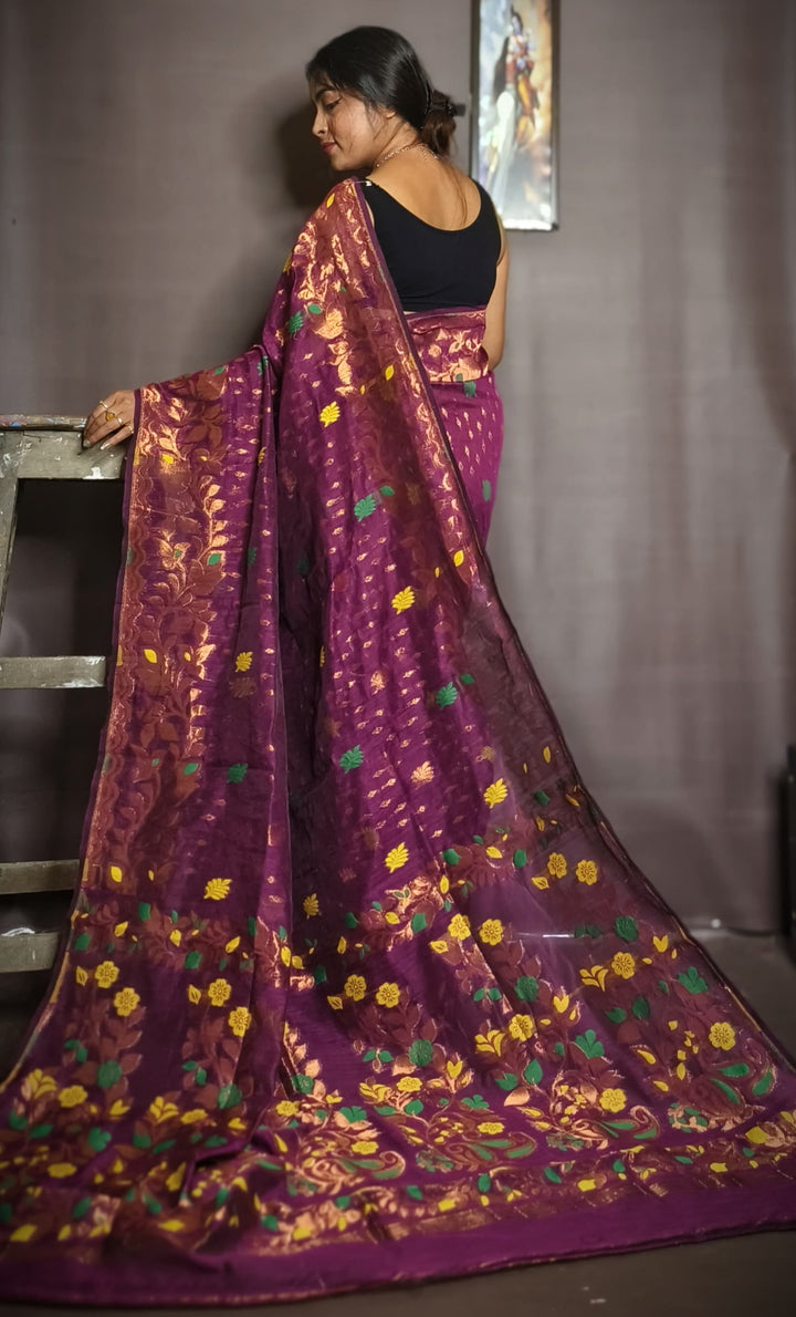 Priyambada Cotton Jamdani Saree