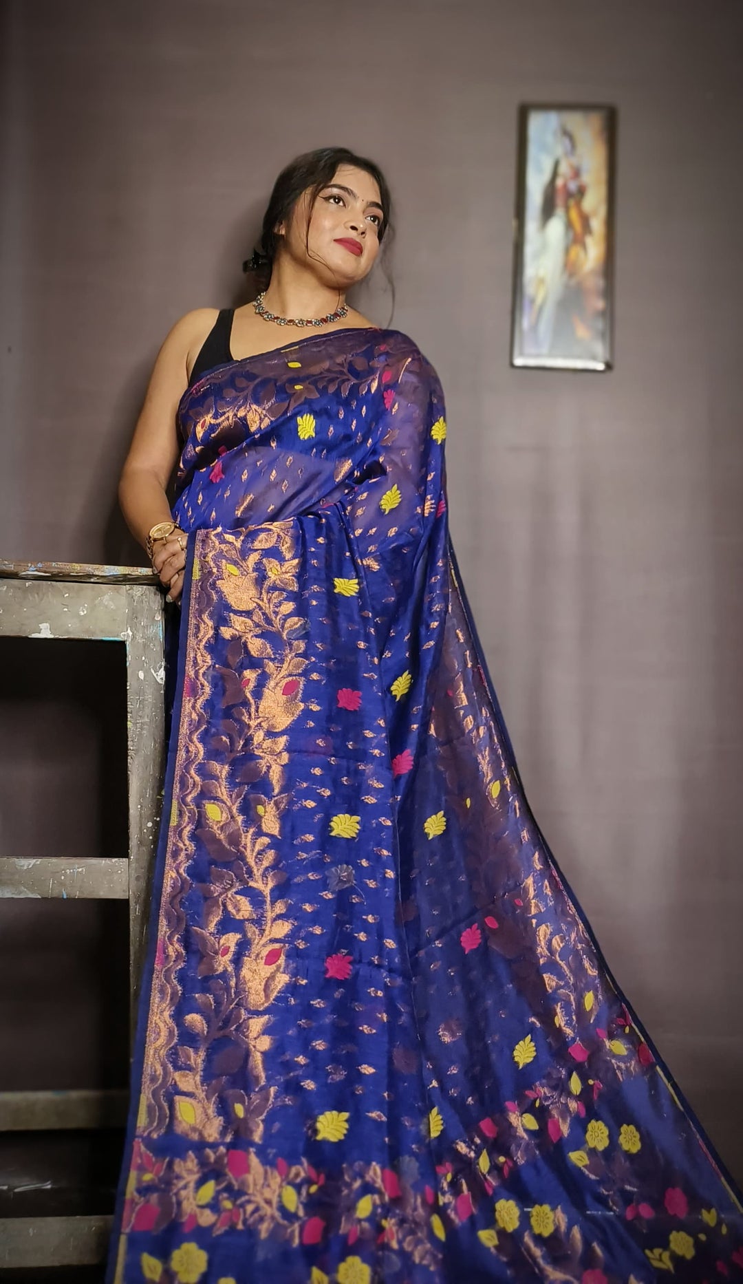 Priyambada Cotton Jamdani Saree