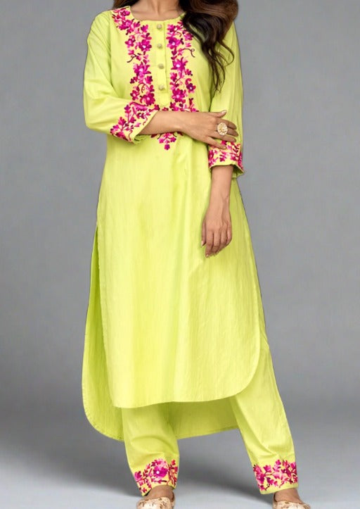 Old Glacial Rayon Kurti Set