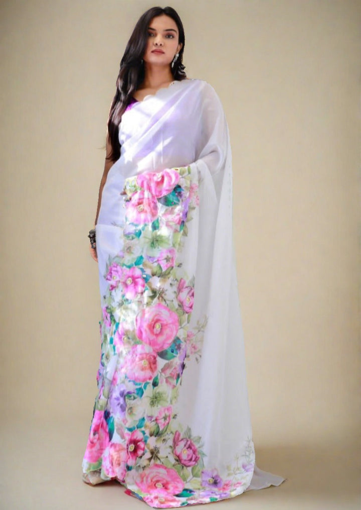 Hidden Beauty (Tabby Silk Saree)