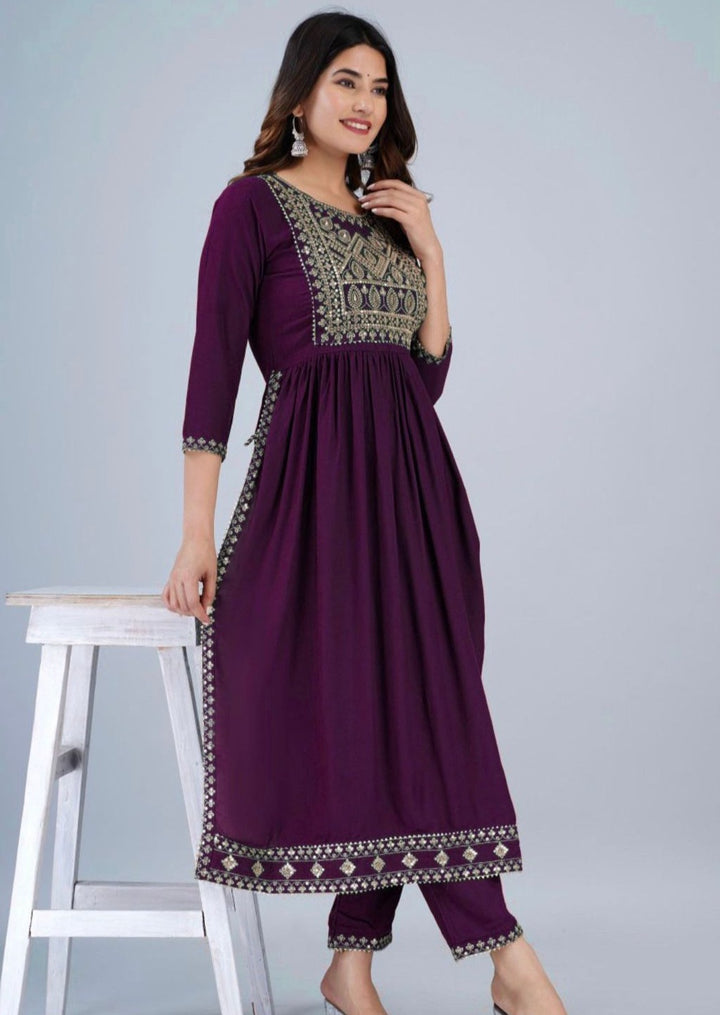 Bits Of Music Rayon Kurti Set