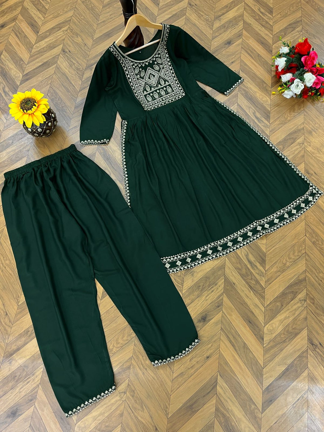 Bits Of Music Rayon Kurti Set