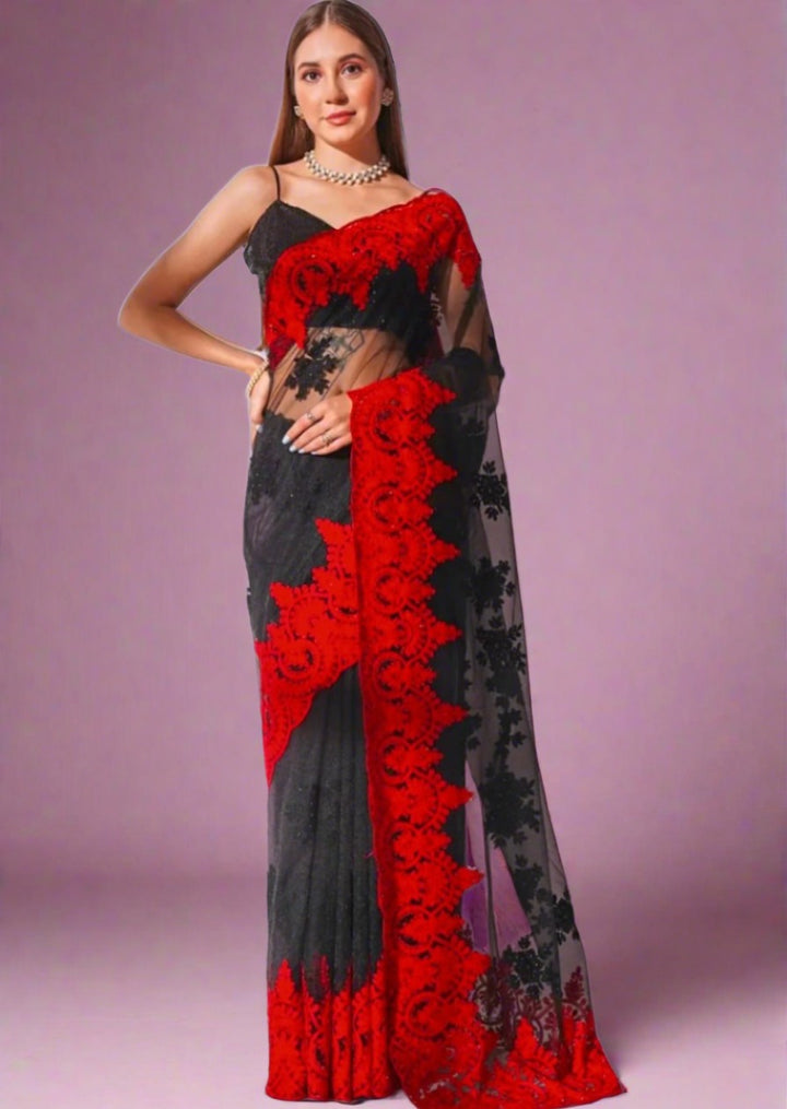 Monica - A Party Wear (Soft Net Saree)