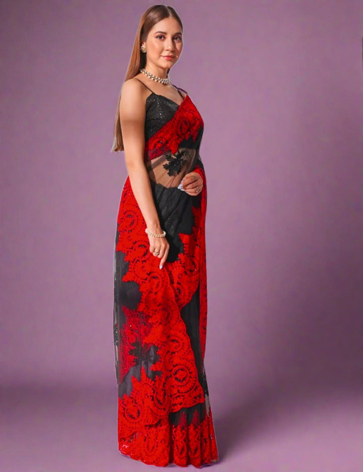 Monica - A Party Wear (Soft Net Saree)