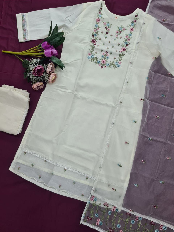 Beloved Queen Chanderi Kurti Set