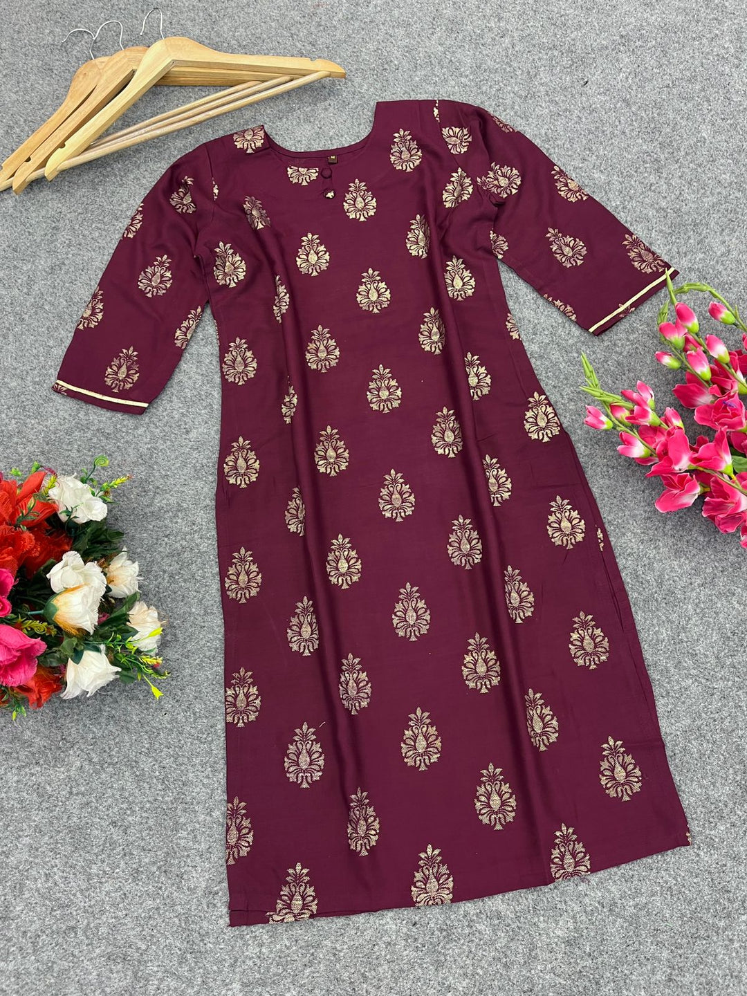 Celestial Shadow One Piece Rayon Kurti