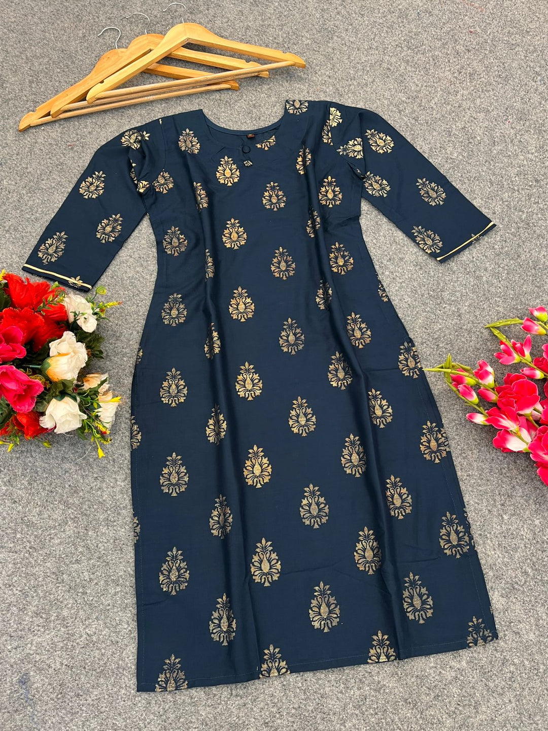 Celestial Shadow One Piece Rayon Kurti