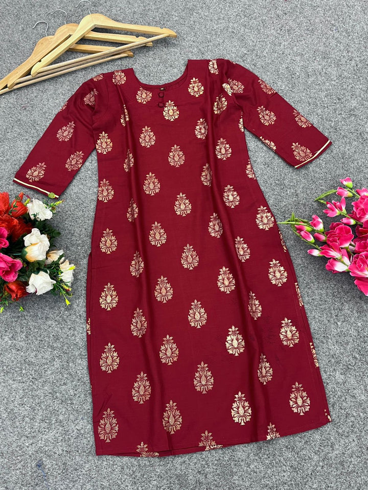 Celestial Shadow One Piece Rayon Kurti