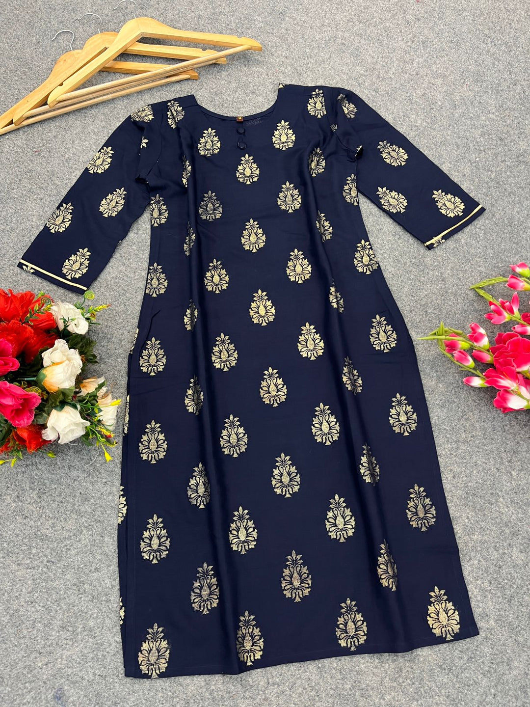 Celestial Shadow One Piece Rayon Kurti