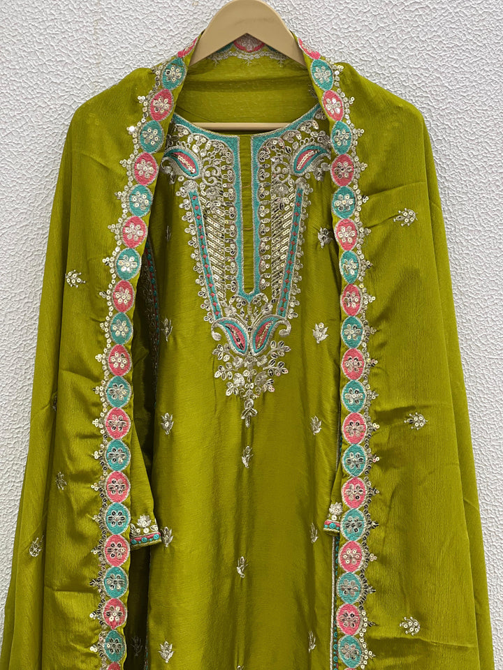 Extra Sparkly Silk Kurti Set