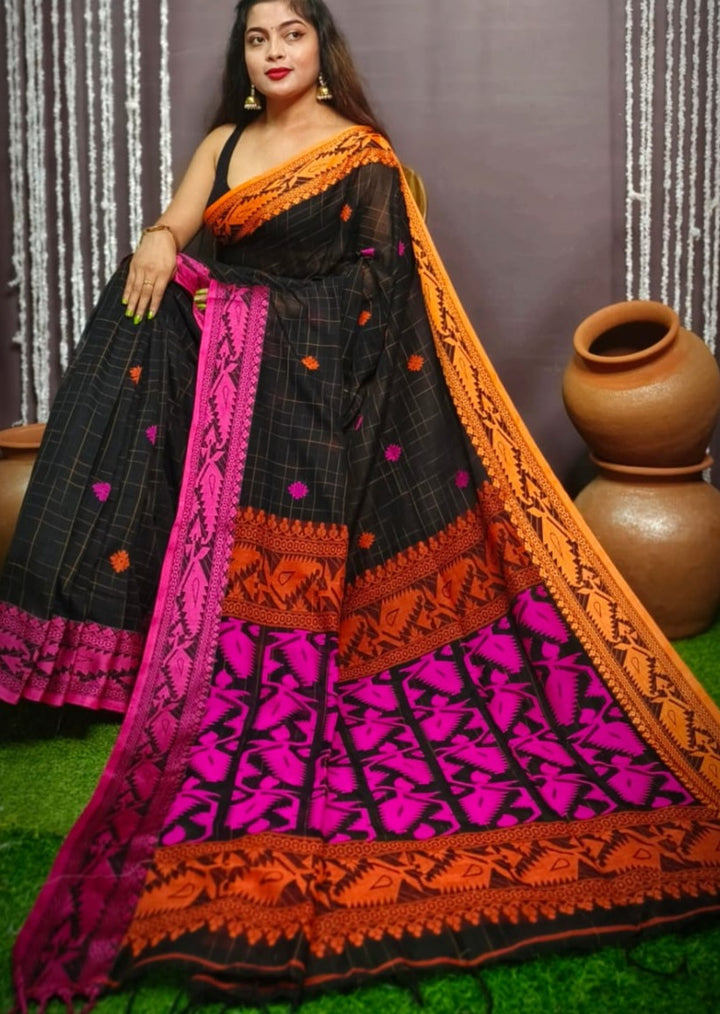 Stotram - Melodically Sung Cotton Banarasi Saree