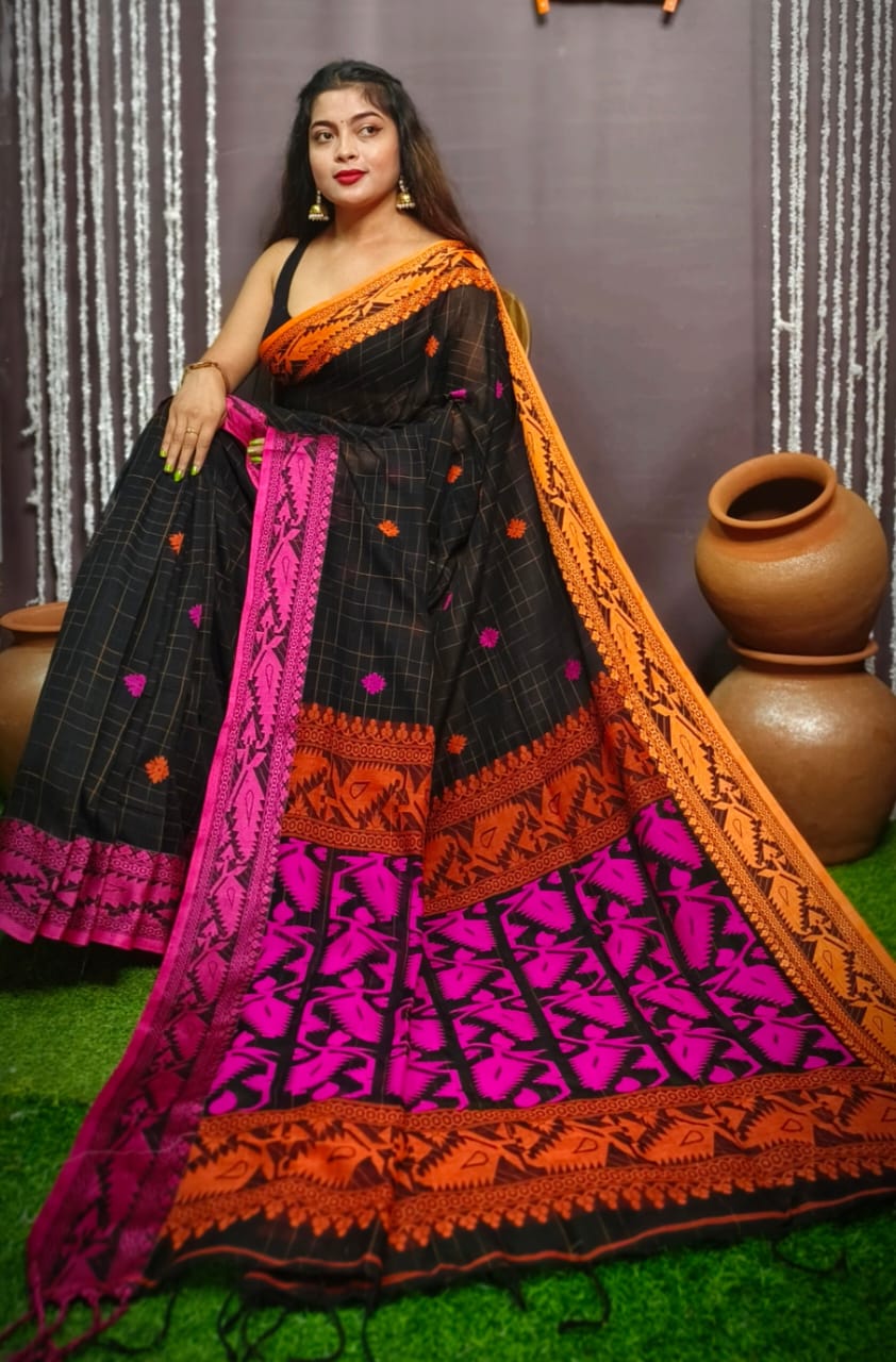 Stotram - Melodically Sung Cotton Banarasi Saree