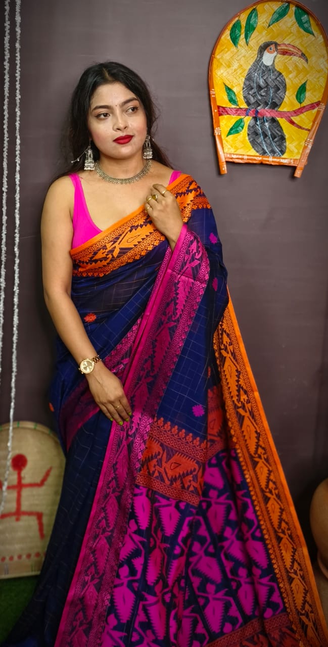 Stotram - Melodically Sung Cotton Banarasi Saree