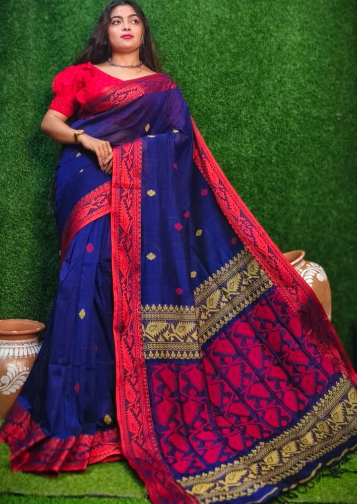 Stotram - Melodically Sung Cotton Banarasi Saree