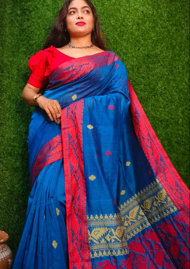 Stotram - Melodically Sung Cotton Banarasi Saree