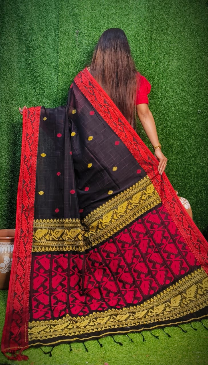 Stotram - Melodically Sung Cotton Banarasi Saree