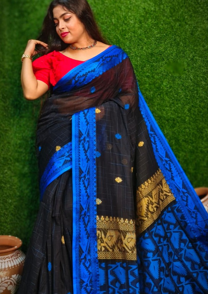 Stotram - Melodically Sung Cotton Banarasi Saree