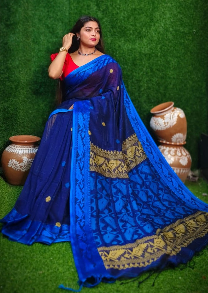 Stotram - Melodically Sung Cotton Banarasi Saree