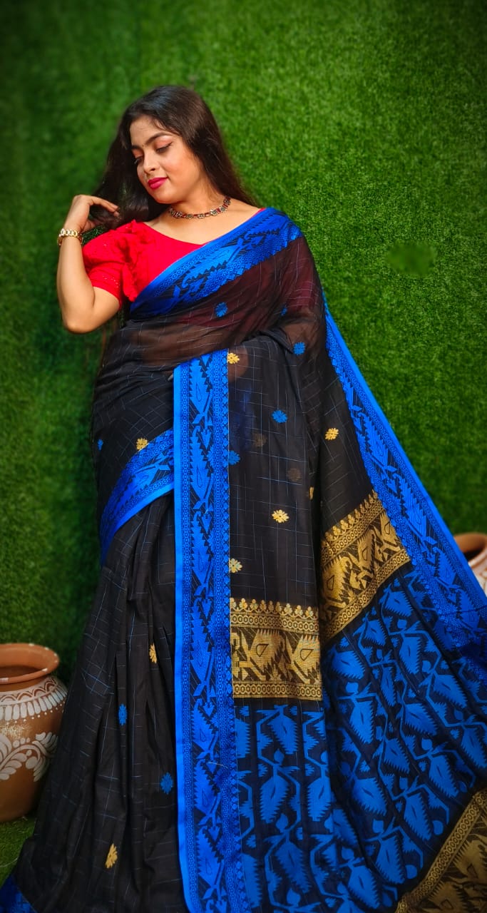 Stotram - Melodically Sung Cotton Banarasi Saree