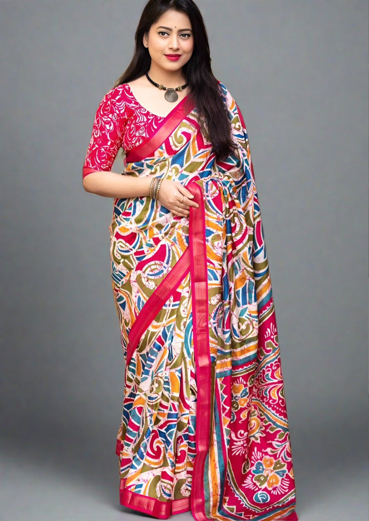 Day-To-Day Wear Saree (Cotton Crape )