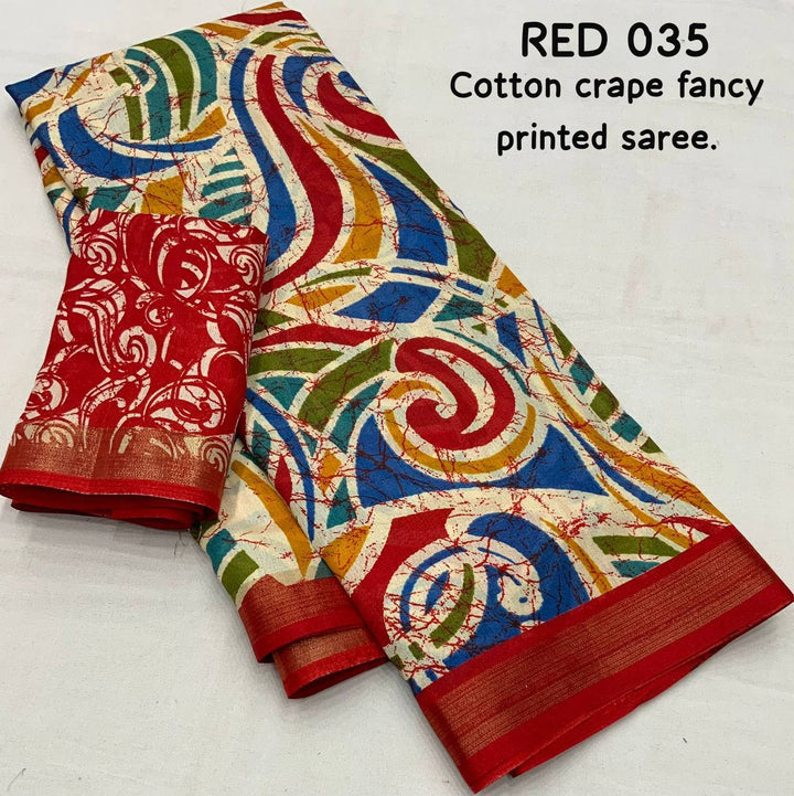 Day-To-Day Wear Saree (Cotton Crape )