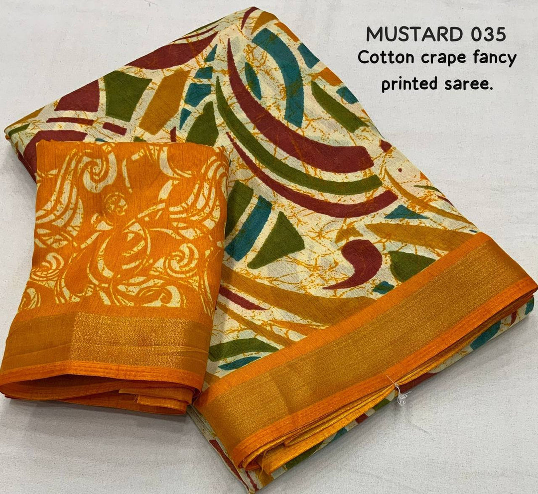 Day-To-Day Wear Saree (Cotton Crape )