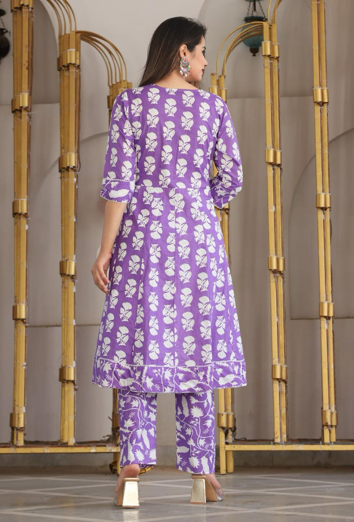 Butterfly Wishes Cotton Kurti Set